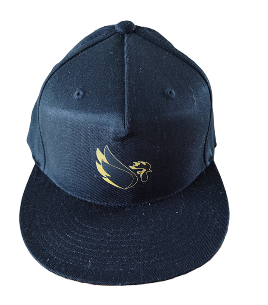 Pet zwart Vliegende Kip logo